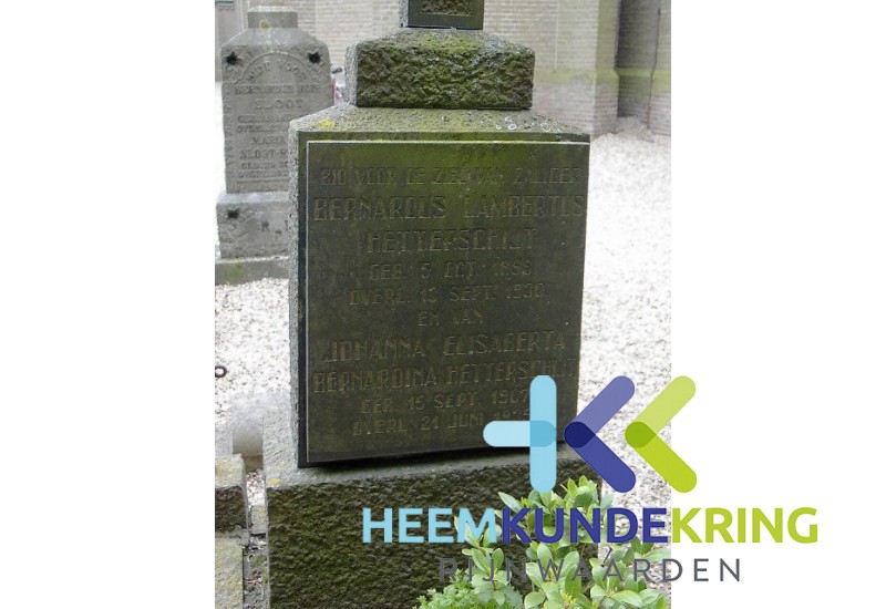 Grafstenen kerkhof Herwen Coll. HKR (56) B.L. Hetterscheid & J.E.B. Hetterscheid